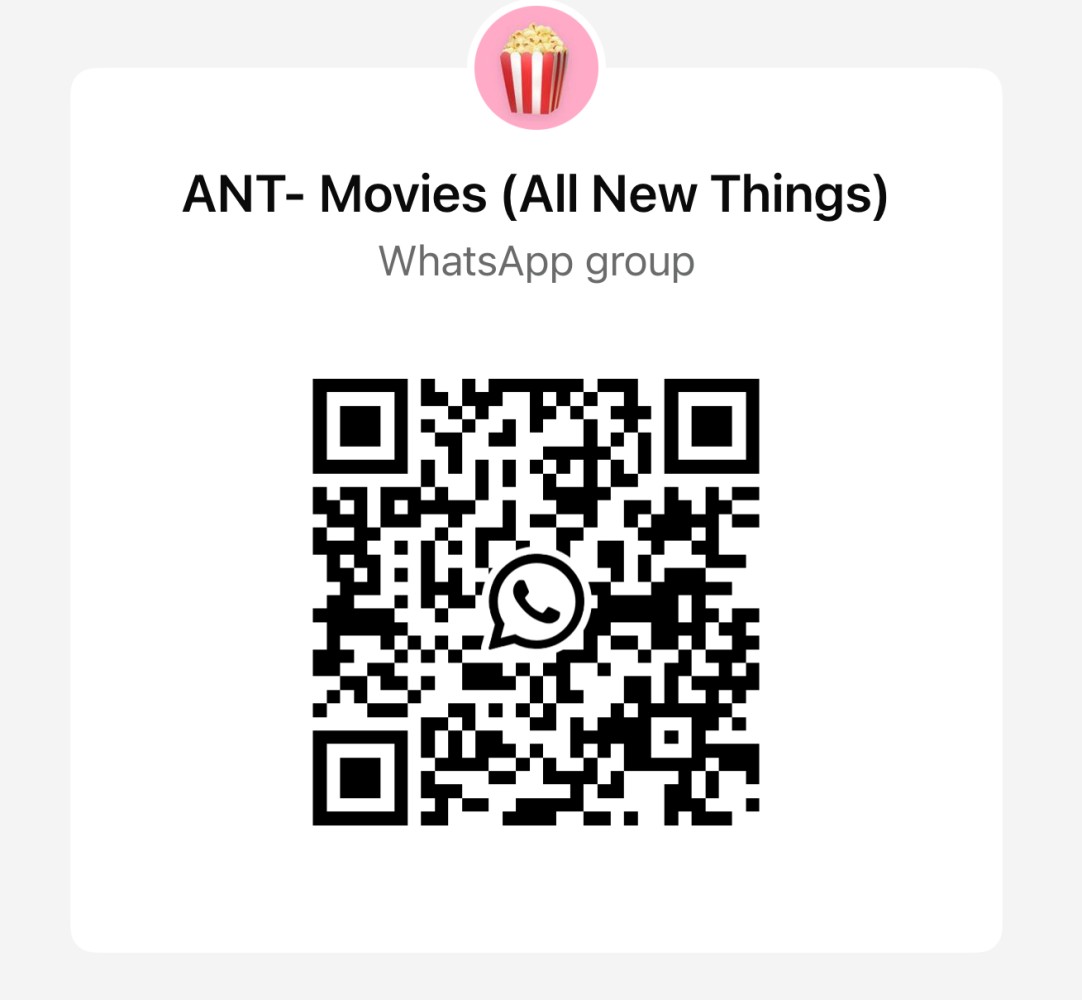 Official ANT Movies WhatsApp group QR card